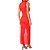 Vestido Longo Colcci Slim Tule Gola Pr25 Vermelho Feminino - Imagem 2