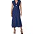 Vestido Linho Colcci Torção Pr25 Azul Darkness Feminino - Imagem 1