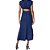 Vestido Linho Colcci Torção Pr25 Azul Darkness Feminino - Imagem 2