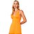 Vestido Acostamento Fashion Sun Pr25 Laranja Feminino - Imagem 3