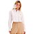 Camisa Lança Perfume Cropped Ve25 Branco Feminino - Imagem 1