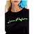 Camiseta Cropped Lança Perfume Ve25 Preto e Verde Feminino - Imagem 3