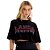 Camiseta Cropped Lança Perfume Ve25 Preto Feminino - Imagem 1
