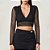 Blusa Colcci Slim Tela Ve25 Preto Feminino - Imagem 1