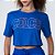 Camiseta Colcci Cropped Ve25 Azul Ultra Blue Feminino - Imagem 1
