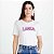 Camiseta Lança Perfume Baby Look Ve25 Off White Feminino - Imagem 1