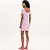Vestido Curto Lança Perfume Canelado Ve25 Rosa Feminino - Imagem 4