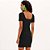 Vestido Curto Lança Perfume Canelado Ve25 Preto Feminino - Imagem 2