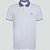 Camisa Polo Dudalina Piquet Binada Ve25 Branco Masculino - Imagem 1