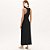 Vestido Super Mid Lança Perfume Canelado Ve25 Preto Feminino - Imagem 2