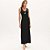 Vestido Super Mid Lança Perfume Canelado Ve25 Preto Feminino - Imagem 1