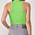 Regata Canelada Colcci Slim Ve25 Verde Iguana Feminino - Imagem 2