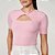 Blusa Colcci Slim Ve25 Rosa Jeanne Feminino - Imagem 1