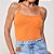 Regata Canelada Colcci Slim Ve25 Laranja Feminino - Imagem 1