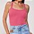 Regata Canelada Colcci Slim Ve25 Rosa Feminino - Imagem 1