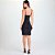 Vestido Curto Easy Lança Perfume Torção Ve25 Preto Feminino - Imagem 2