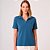 Camisa Polo Dudalina Maria Detalhe Ve25 Azul Feminino - Imagem 1