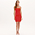 Vestido Curto Lança Perfume Alça Ve25 Vermelho Feminino - Imagem 1
