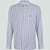 Camisa Dudalina Comfort Tinto Listrada Ve25 Branco Masculino - Imagem 1