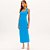 Vestido Super Midi Lança Perfume Less Ve25 Azul Feminino - Imagem 1