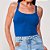 Regata Canelada Colcci Slim Ve25 Azul Feminino - Imagem 1