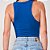 Regata Canelada Colcci Slim Ve25 Azul Feminino - Imagem 2