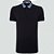 Camisa Polo Dudalina Piquet Jacquard Ve25 Marinho Masculino - Imagem 1