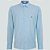 Camisa Slim Dudalina Tricoline Lisa Ve25 Azul Masculino - Imagem 1