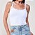 Regata Canelada Colcci Slim Ve25 Branco Feminino - Imagem 1
