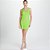 Vestido Lança Perfume Curto Canelado Ve25 Verde Feminino - Imagem 1