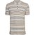 Camisa Polo Individual Listrada In24 Bege Claro Masculino - Imagem 1