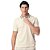 Camisa Polo Individual Piquet Lista Ve25 Off White Masculino - Imagem 1