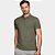 Camisa Polo Aramis Piquet Zip Ve25 Verde Militar Masculino - Imagem 1