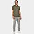 Camisa Polo Aramis Piquet Zip Ve25 Verde Militar Masculino - Imagem 3