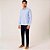 Camisa Dudalina Slim Fio Tinto Vichy Azul Masculino - Imagem 4