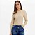Blusa Lança Perfume Manga Longa Lurex Ou25 Bege Feminino - Imagem 3