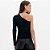 Blusa Easy Lança Perfume Ombro Único Ou25 Preto Feminino - Imagem 2