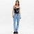 Calça Jeans Easy Lança Perfume Mom High Ou25 Azul Feminino - Imagem 3