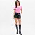 Camiseta Lança Perfume Manga Curta Ou25 Rosa Feminino - Imagem 3