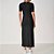 Vestido Midi Colcci Canelado Ou25 Preto Feminino - Imagem 2