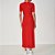 Vestido Midi Colcci Canelado Ou25 Vermelho Feminino - Imagem 2
