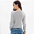 Blusa Tricot Lança Perfume Com Aplicação Ou25 Cinza Feminino - Imagem 2