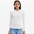 Blusa Canelada Lança Perfume Manga Ou25 Off White Feminino - Imagem 1