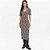 Vestido Midi Lança Perfume Estampado Ou25 Bege Feminino - Imagem 1