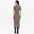Vestido Midi Lança Perfume Estampado Ou25 Bege Feminino - Imagem 2