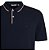 Camisa Polo Individual Piquet Friso Ou25 Marinho Masculino - Imagem 3