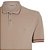 Camisa Polo Individual Piquet Friso Ou25 Bege Masculino - Imagem 3