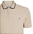 Camisa Polo Individual Piquet Listra Ou25 Bege Masculino - Imagem 3