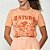 Camiseta Colcci Nature Ou25 Laranja Feminino - Imagem 1