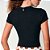 Camiseta Colcci New Basic Ou25 Preto Feminino - Imagem 2